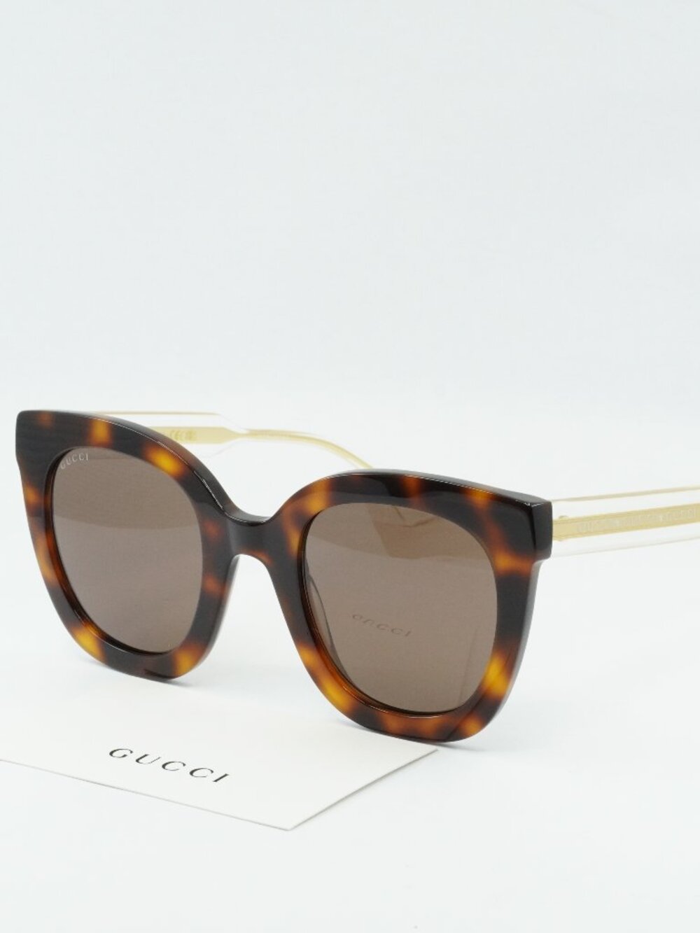 Gucci GG0564SN 002 Cat Eye Sunglasses - Havana / Brown